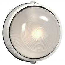  305111WH 218EB - Outdoor Cast Aluminum Marine Light - in White finish with Frosted Glass (Wall or Ceiling Mount)